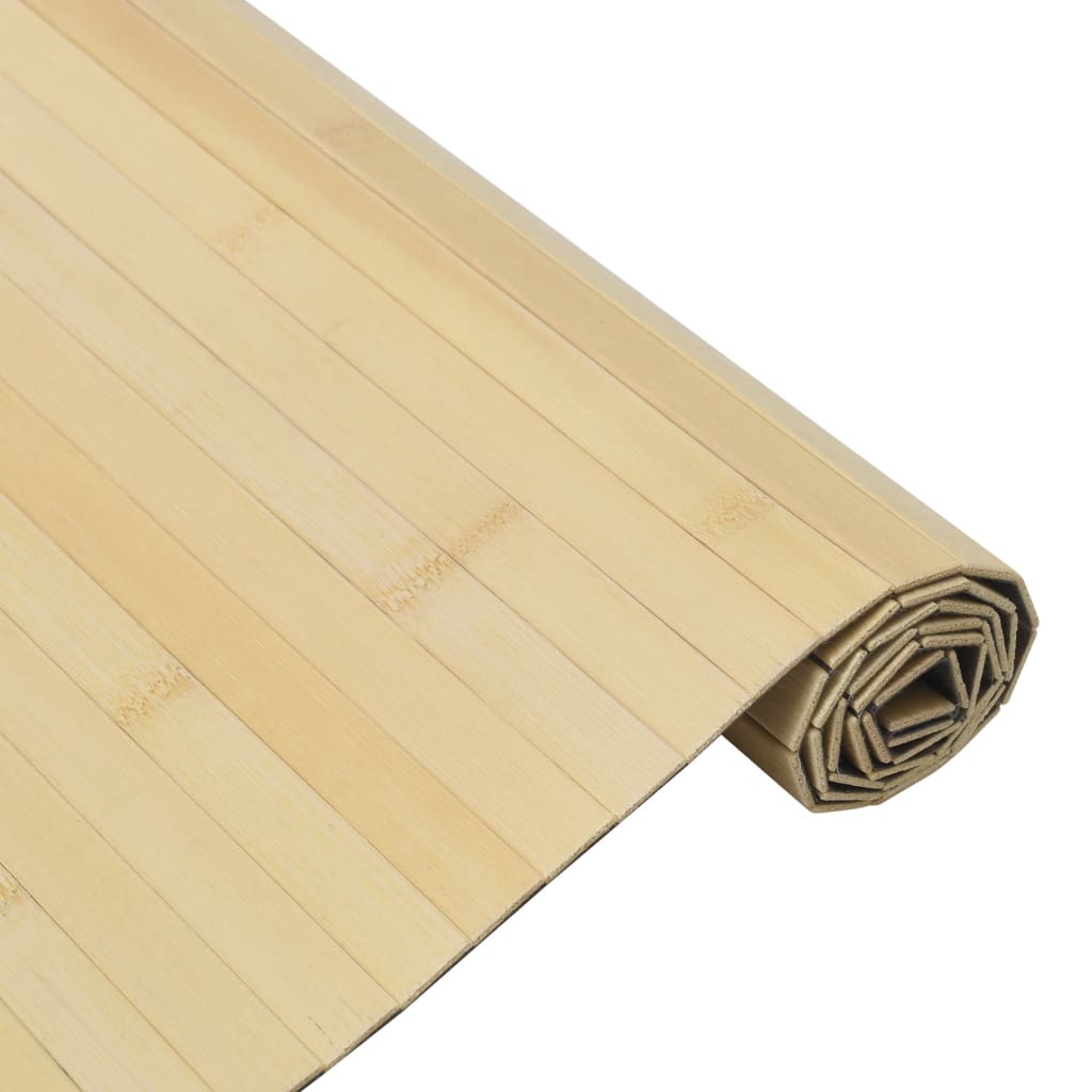 Tepih pravokutni svijetli prirodni 70 x 300 cm od bambusa
