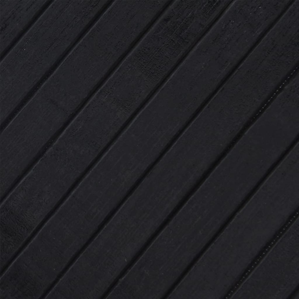 Tepih pravokutni crni 70 x 400 cm od bambusa