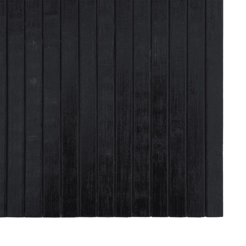 Tepih pravokutni crni 70 x 500 cm od bambusa