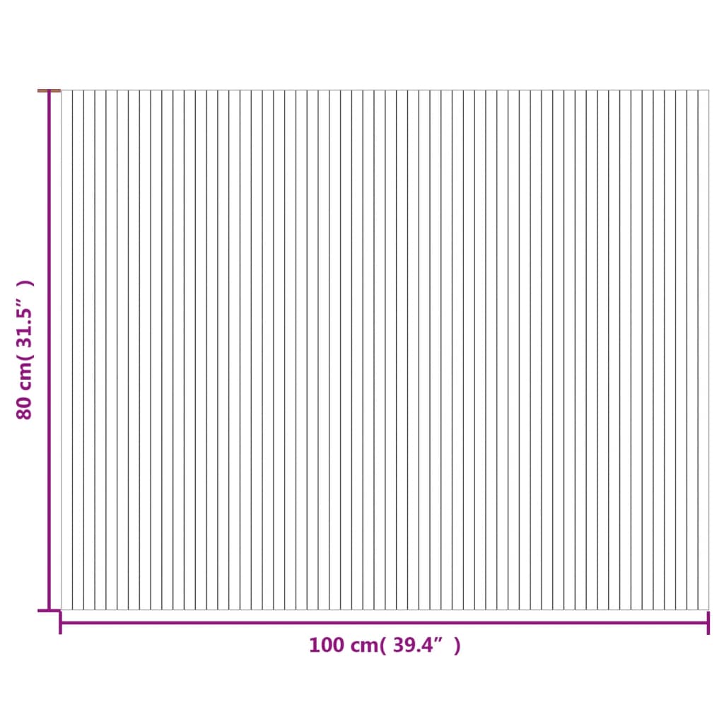 Tepih pravokutni svijetli prirodni 80 x 100 cm od bambusa