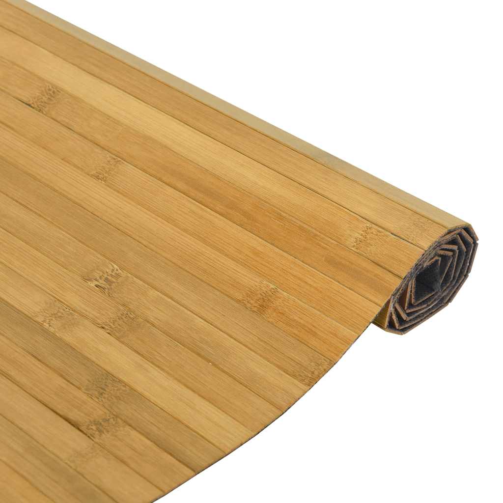 Tepih pravokutni prirodni 80 x 200 cm od bambusa