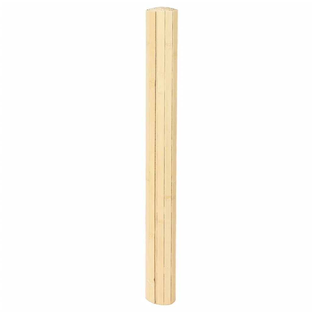 Tepih pravokutni svijetli prirodni 80 x 200 cm od bambusa