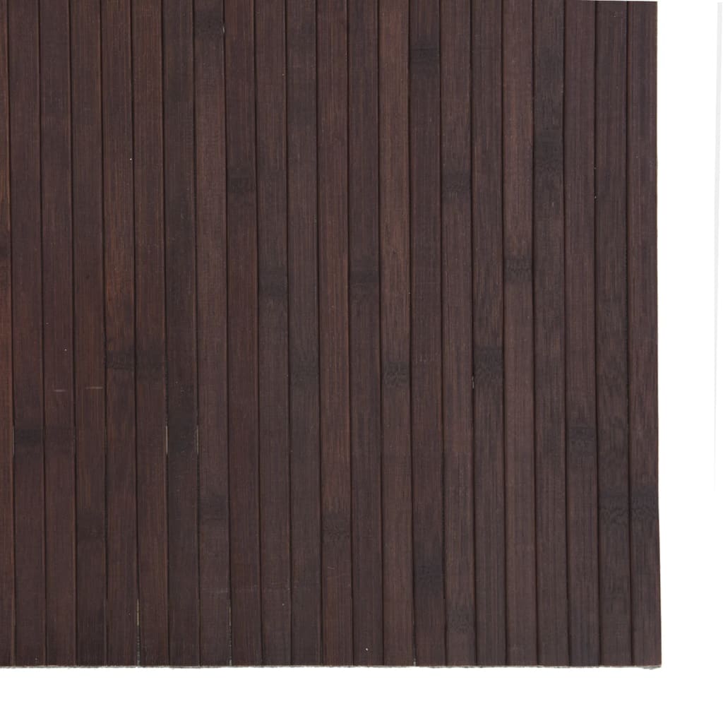 Tepih pravokutni tamnosmeđi 80 x400 cm od bambusa