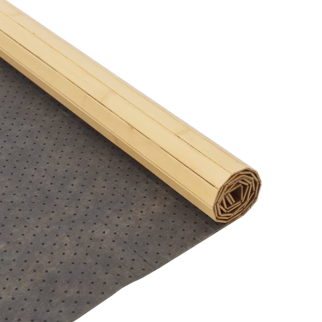 Tepih pravokutni svijetli prirodni 80 x 500 cm od bambusa