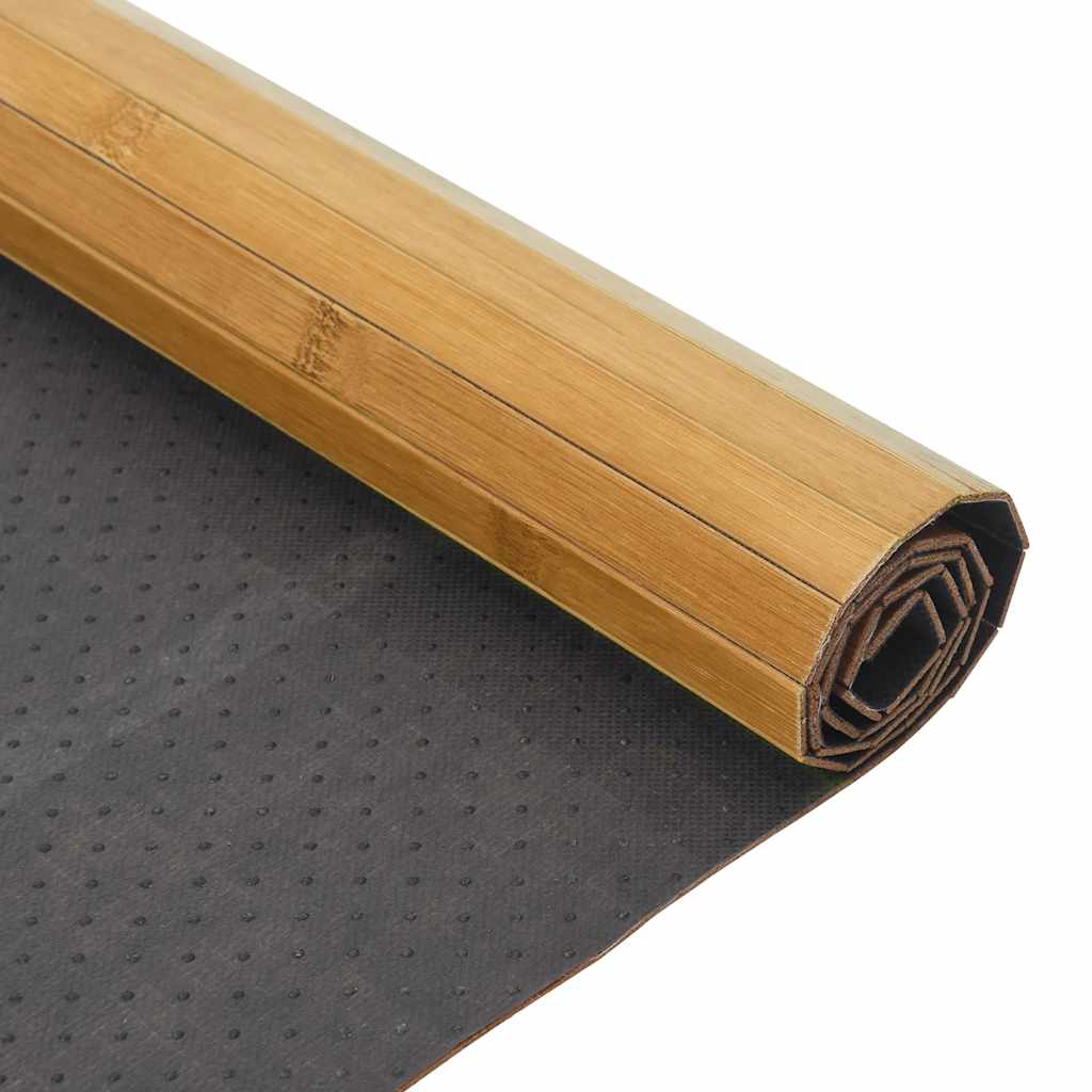 Tepih pravokutni prirodni 100 x 200 cm od bambusa