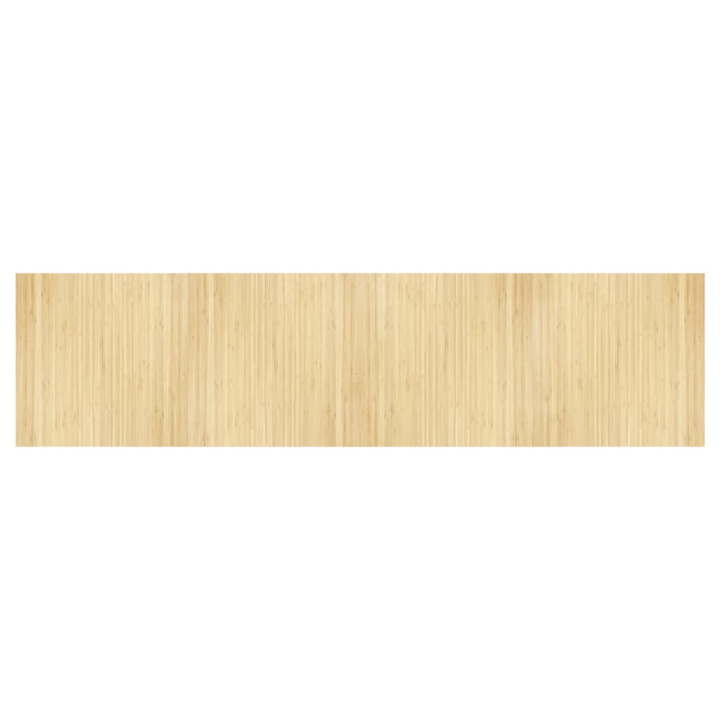 Tepih pravokutni svijetli prirodni 100 x 400 cm od bambusa