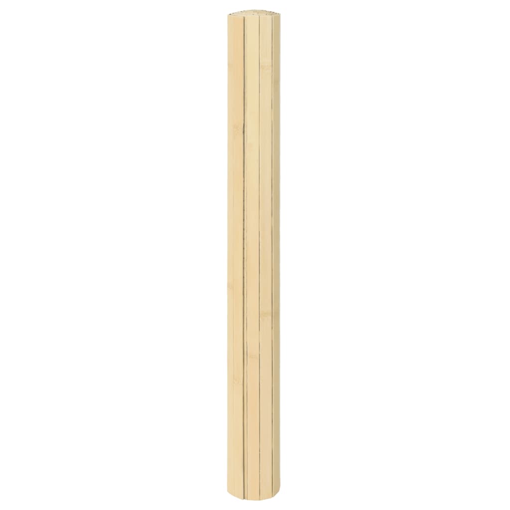 Tepih pravokutni svijetli prirodni 100 x 500 cm od bambusa