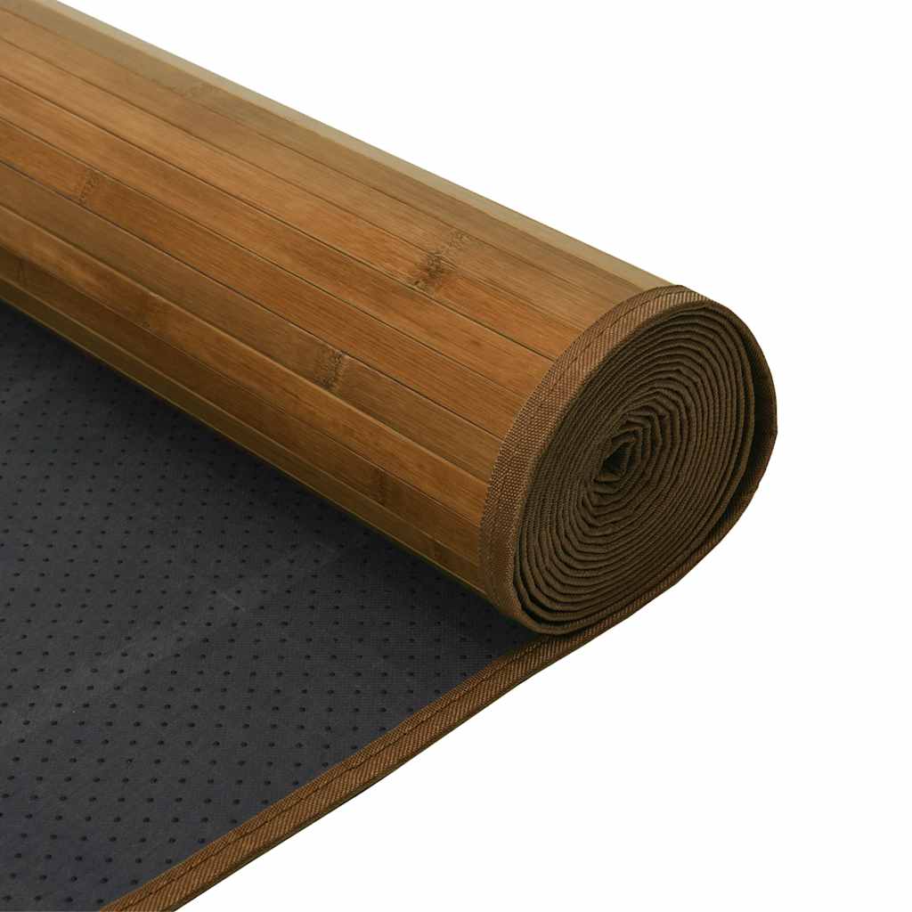 Tepih pravokutni smeđi 60 x 300 cm od bambusa