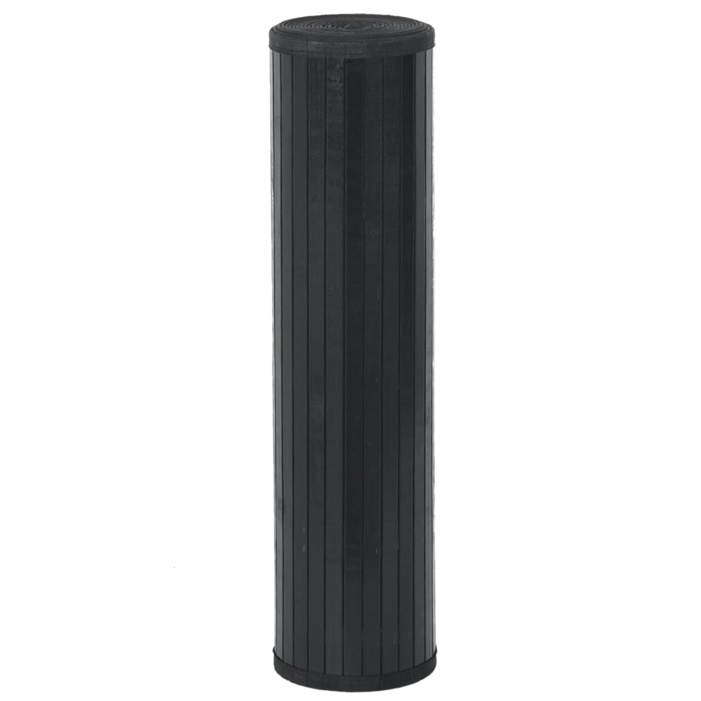 Tepih pravokutni crni 60 x 400 cm od bambusa