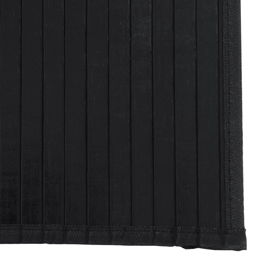 Tepih pravokutni crni 60 x 400 cm od bambusa