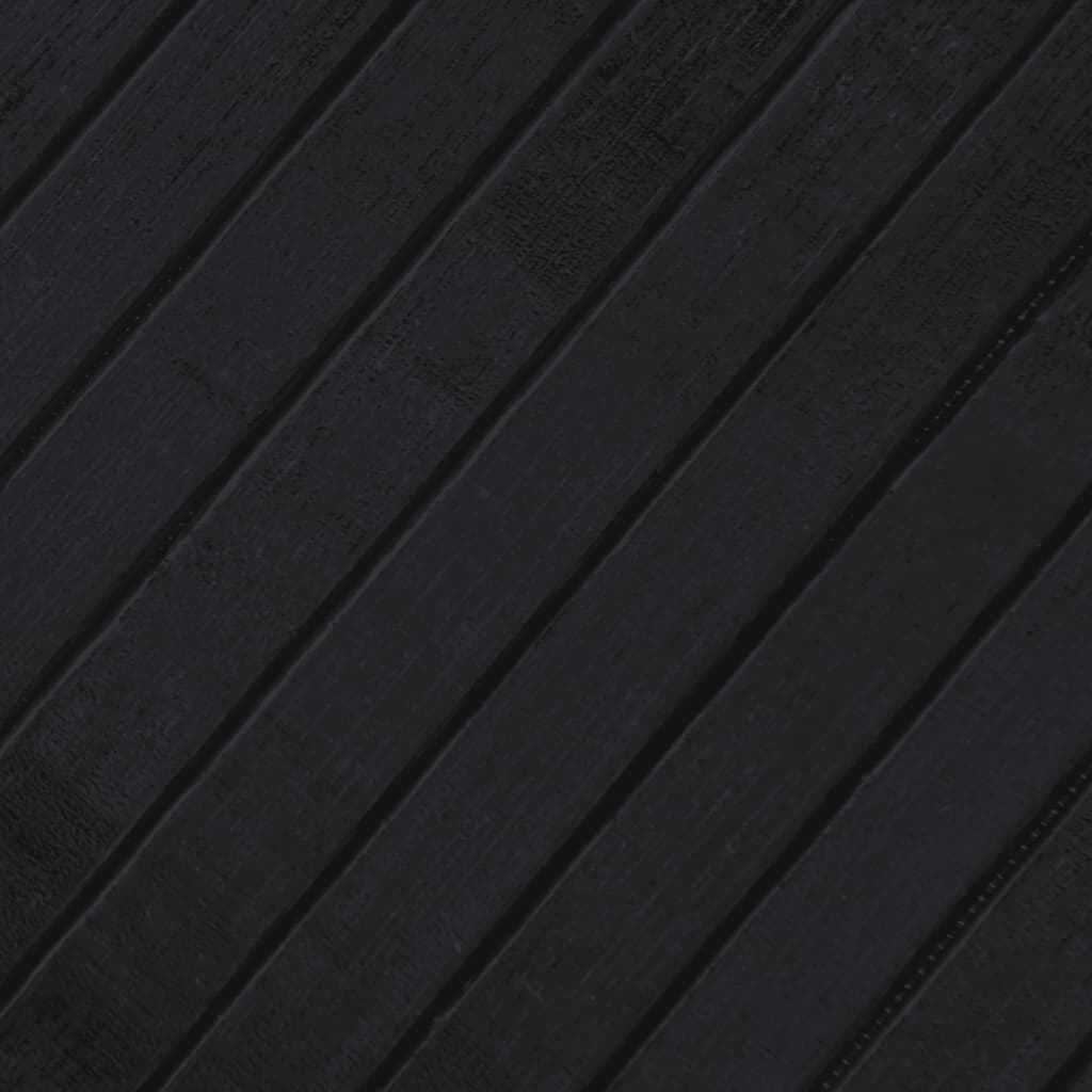 Tepih pravokutni crni 60 x 400 cm od bambusa