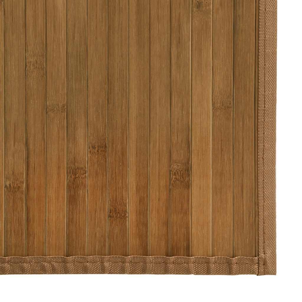 Tepih pravokutni smeđi 70 x400 cm od bambusa