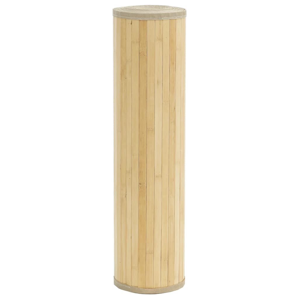 Tepih pravokutni svijetli prirodni 80 x 300 cm od bambusa
