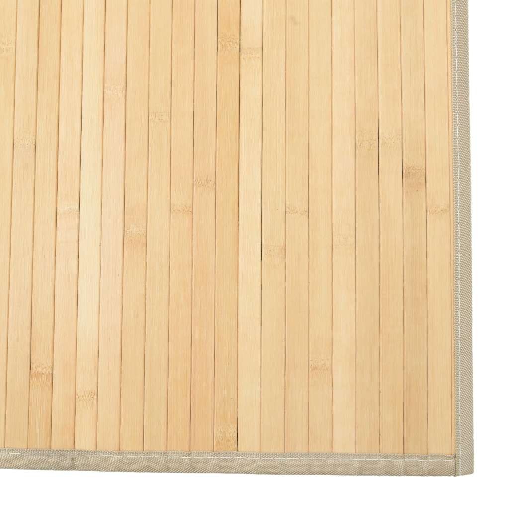 Tepih pravokutni svijetli prirodni 80 x 300 cm od bambusa
