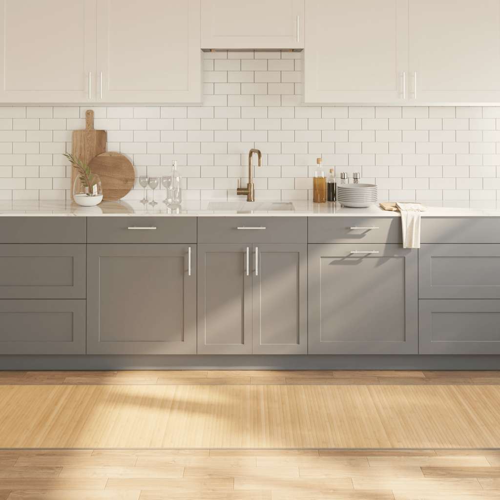 Tepih pravokutni svijetli prirodni 80 x 300 cm od bambusa