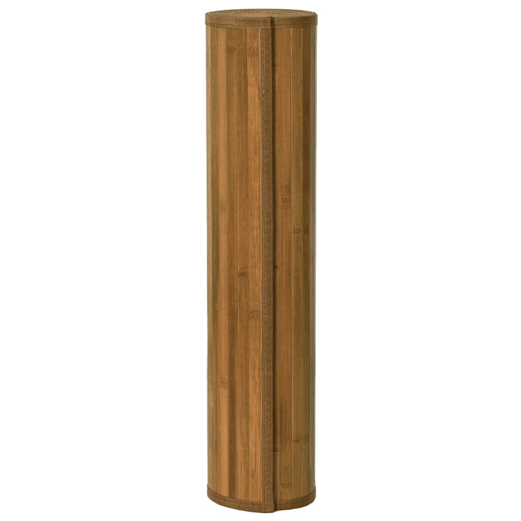 Tepih pravokutni smeđi 80 x 400 cm od bambusa