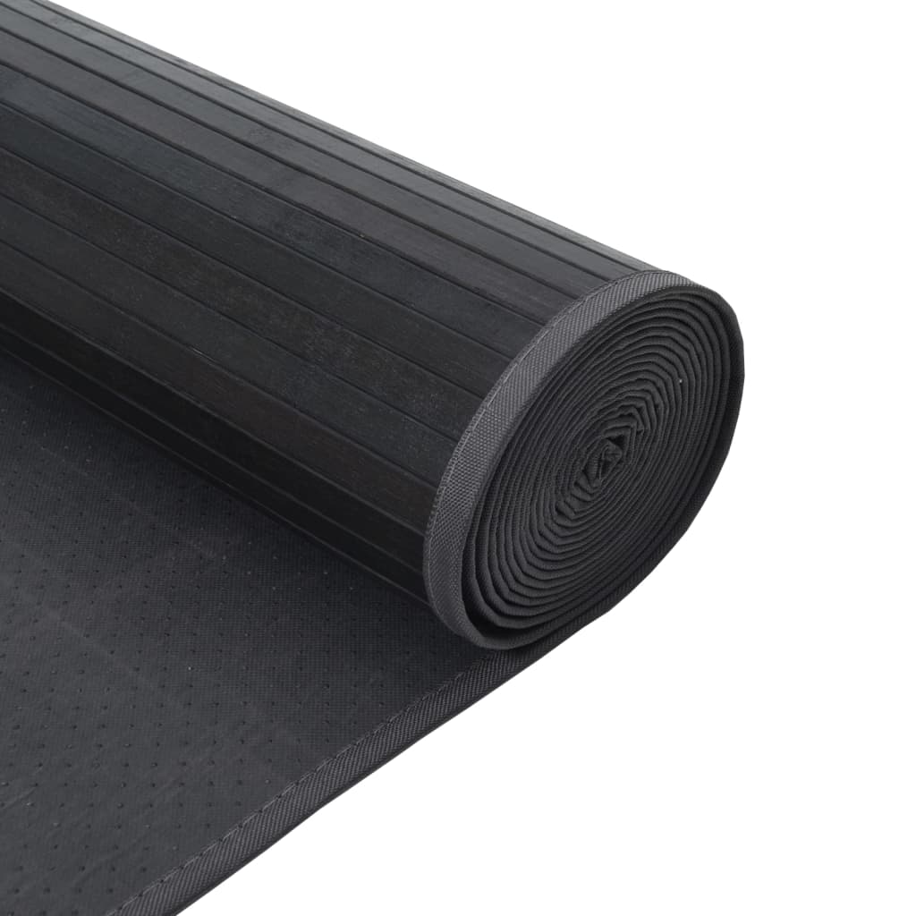 Tepih pravokutni sivi 100 x 300 cm od bambusa