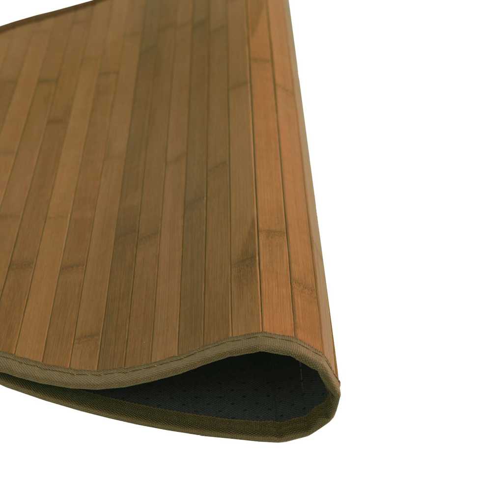 Okrugli tepih smeđi 60 cm bambus