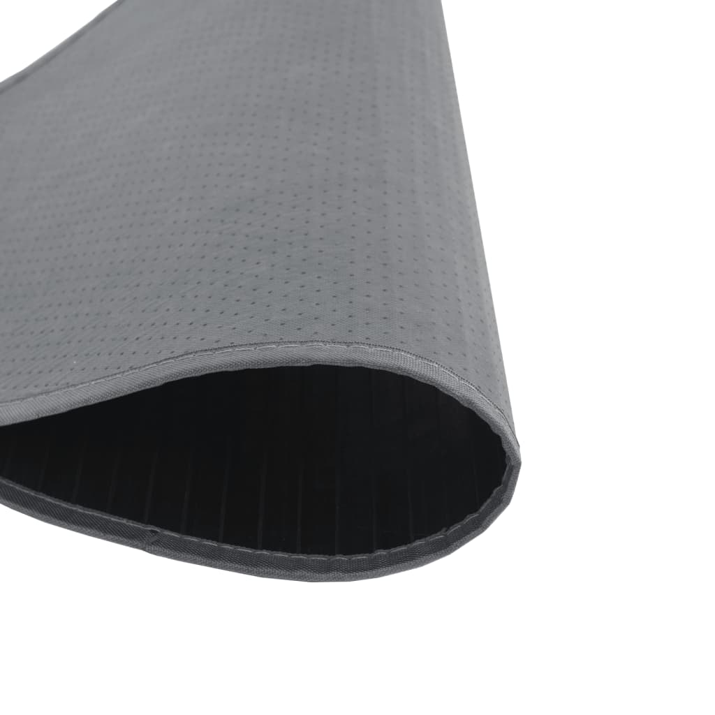 Okrugli tepih sivi 80 cm od bambusa
