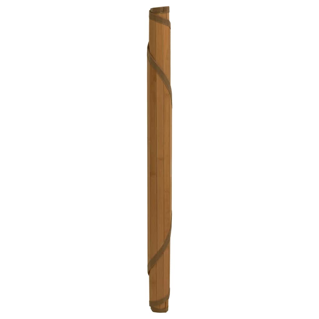 Okrugli tepih smeđi 100 cm od bambusa