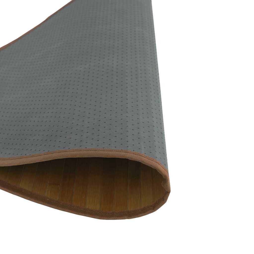 Okrugli tepih smeđi 100 cm od bambusa