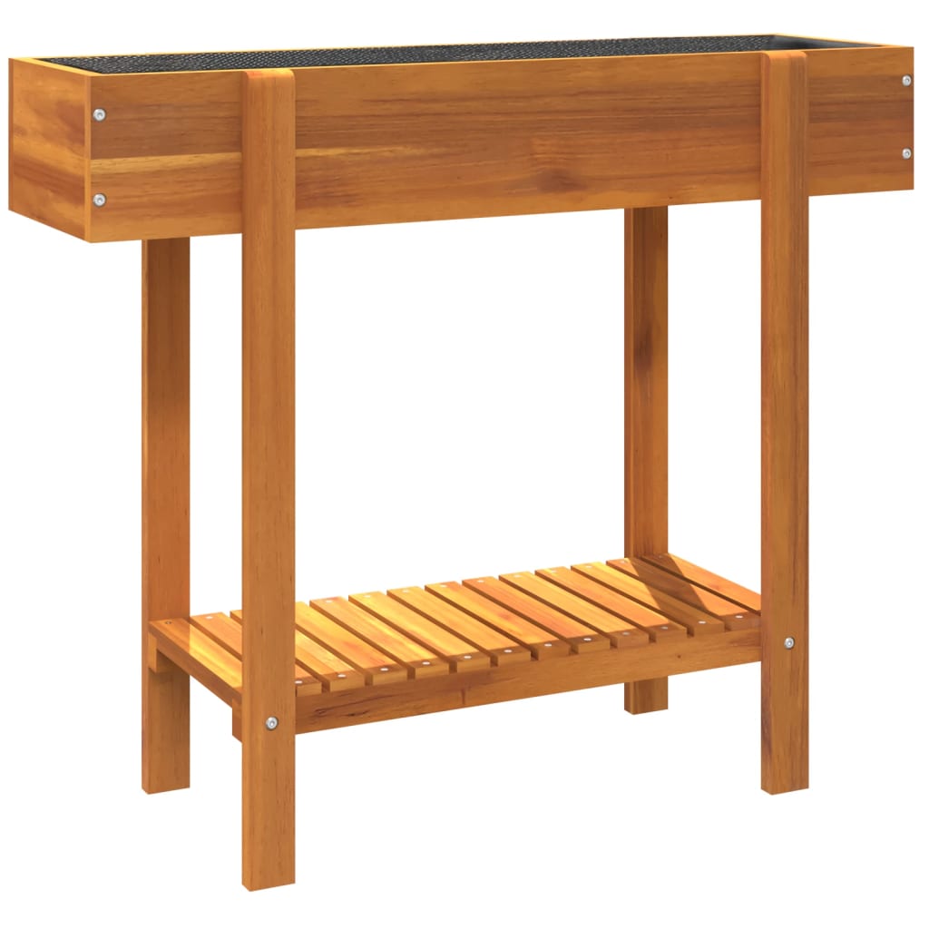 Povišena vrtna gredica 90x30x75 cm od masivnog bagremovog drva
