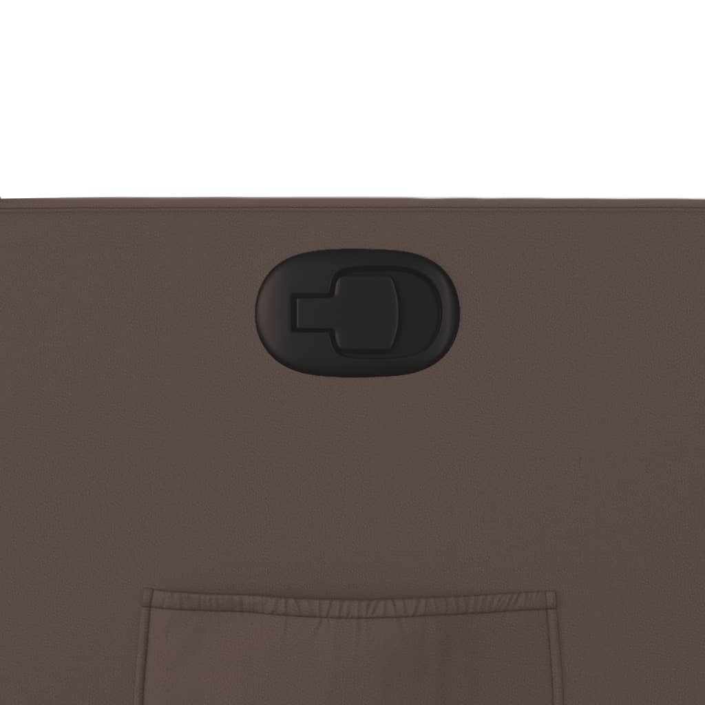 Naslonjač od umjetne kože smeđi
