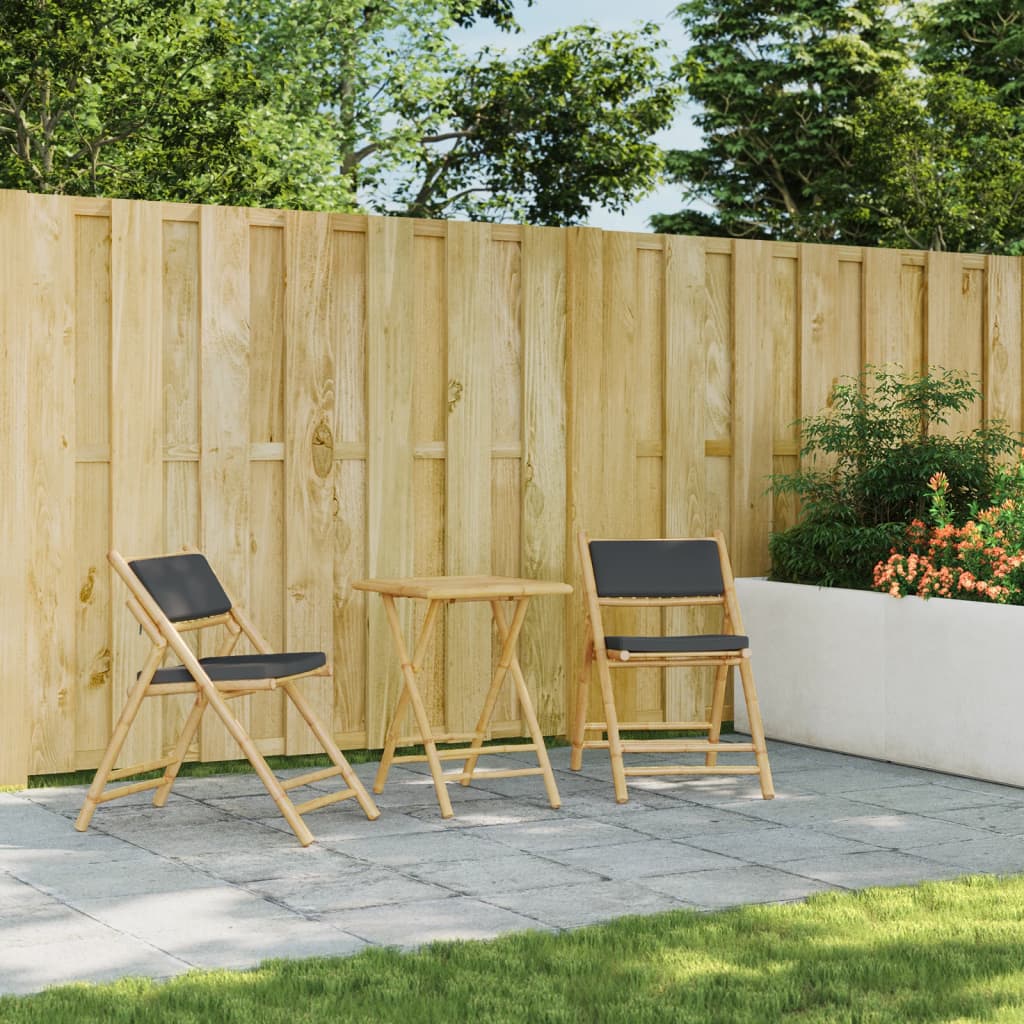 Sklopivi vrtni stol 55 x 55 x 75 cm od bambusa
