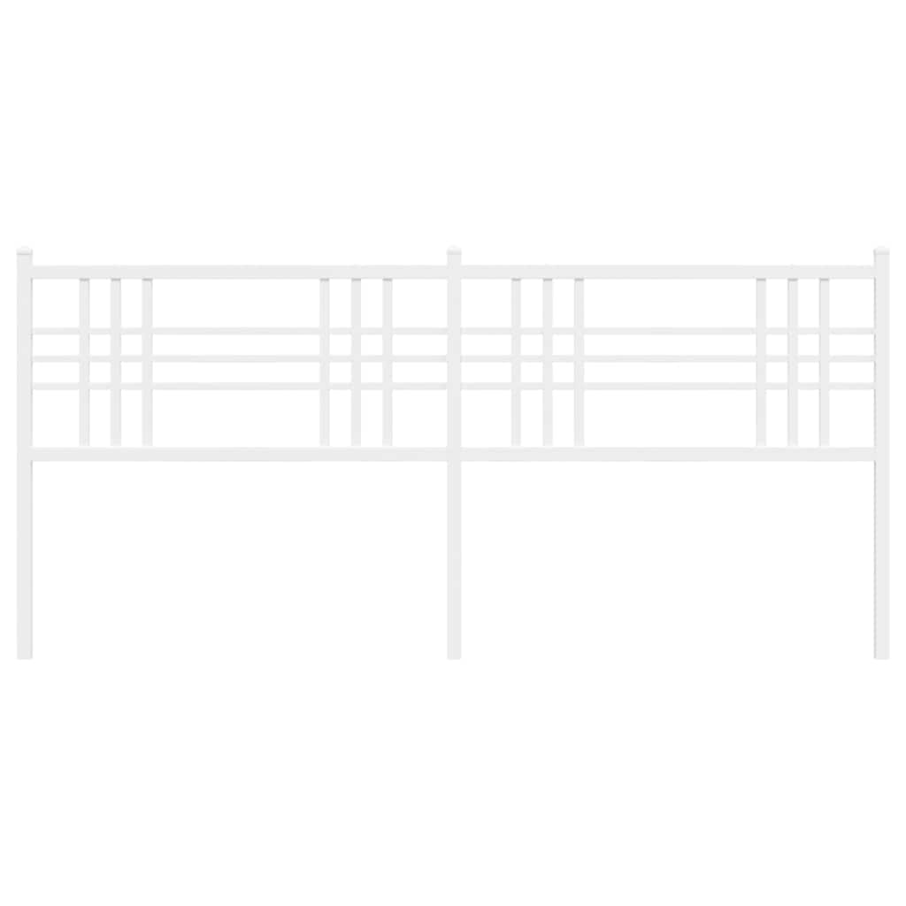 Metalno zamjensko uzglavlje bijelo 200 cm