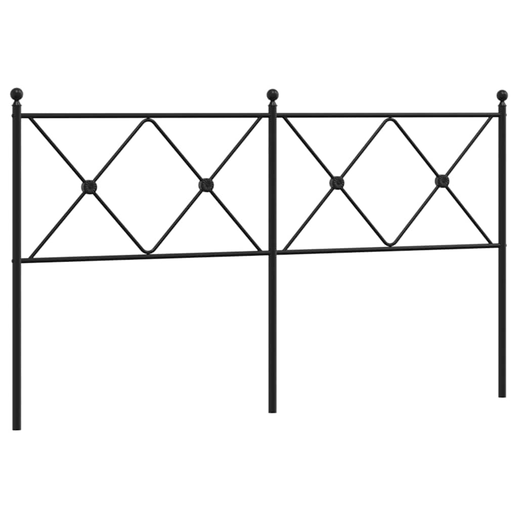 Metalno zamjensko uzglavlje crno 160 cm
