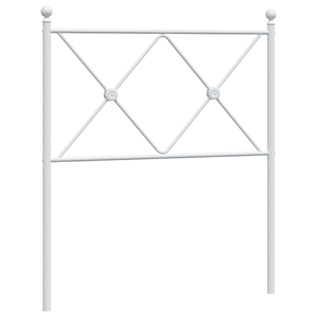 Metalno zamjensko uzglavlje bijelo 80 cm