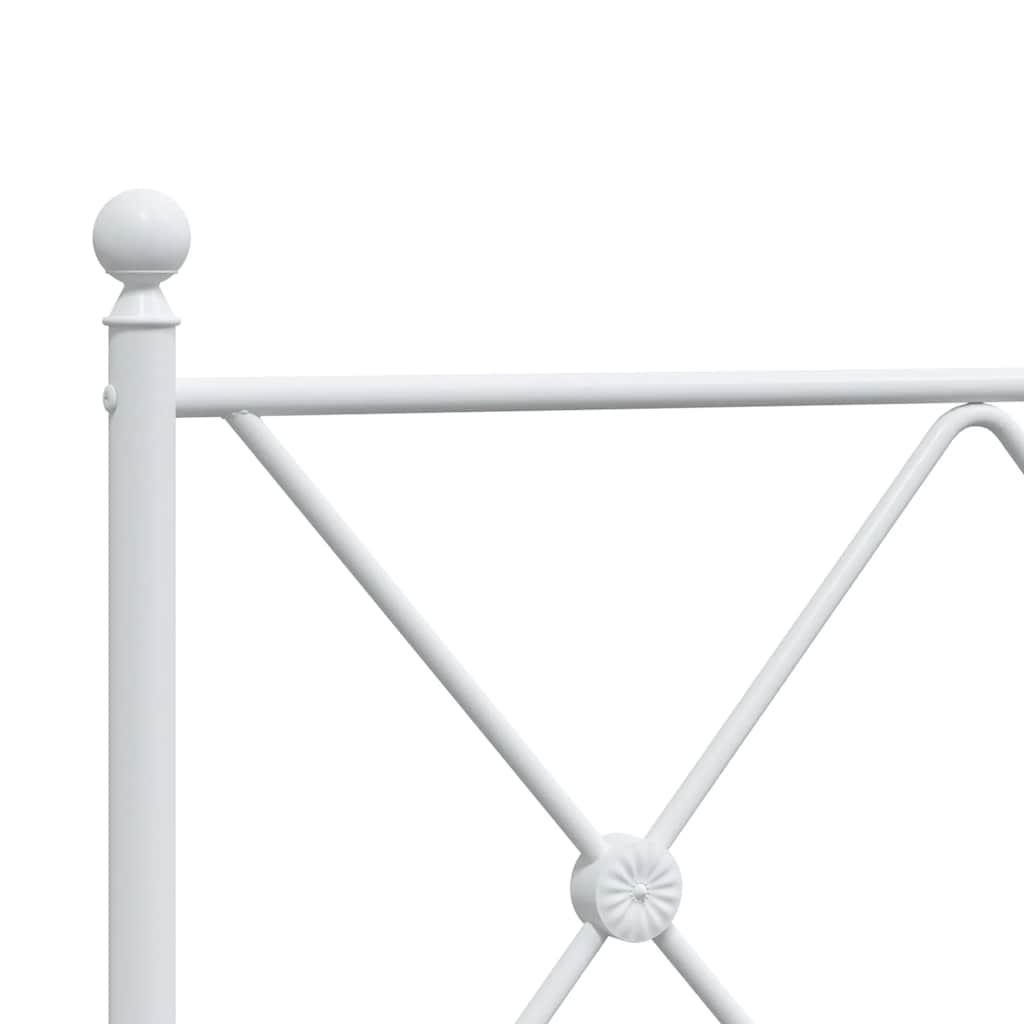 Metalno zamjensko uzglavlje bijelo 137 cm