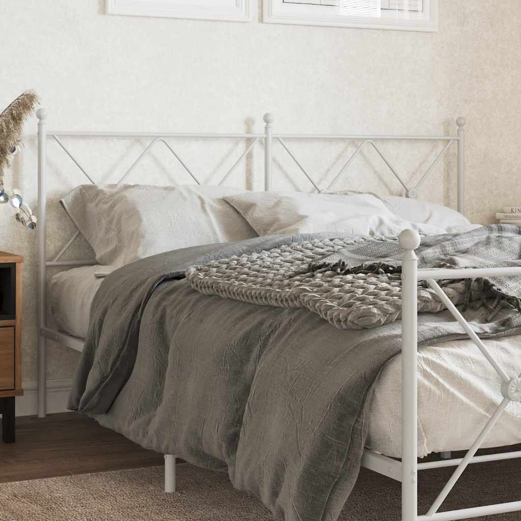 Metalno zamjensko uzglavlje bijelo 150 cm