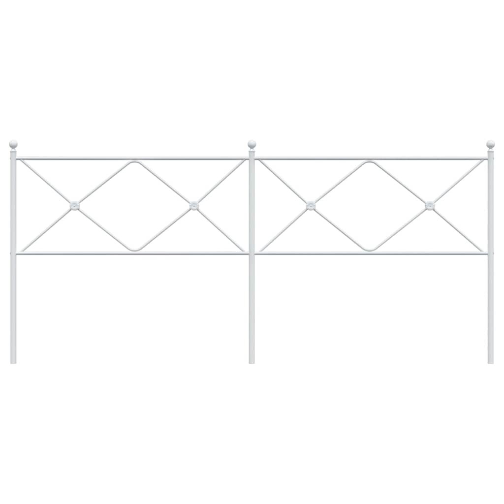Metalno zamjensko uzglavlje bijelo 200 cm