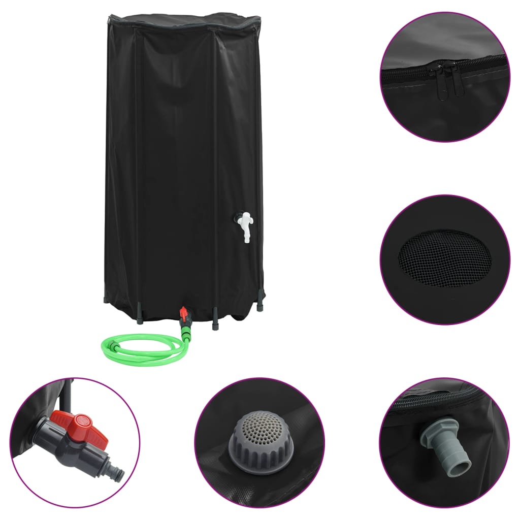 Spremnik za vodu sa slavinom sklopivi 100 L PVC