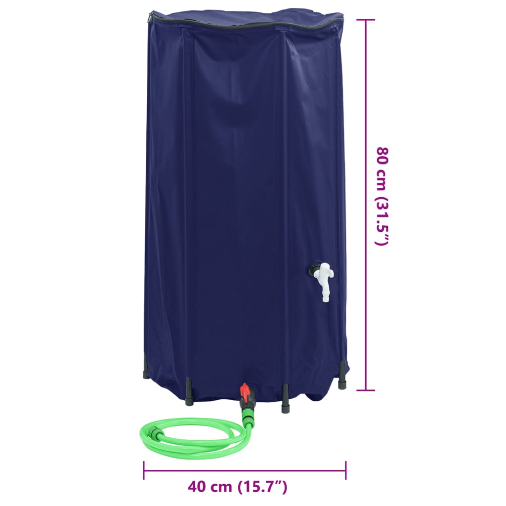 Spremnik za vodu sa slavinom sklopivi 100 L PVC