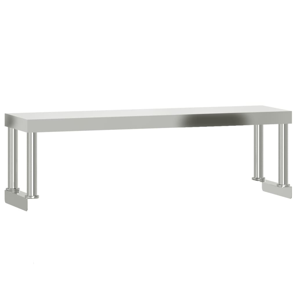 Polica za radni stol 110 x 30 x 35 cm od nehrđajućeg čelika