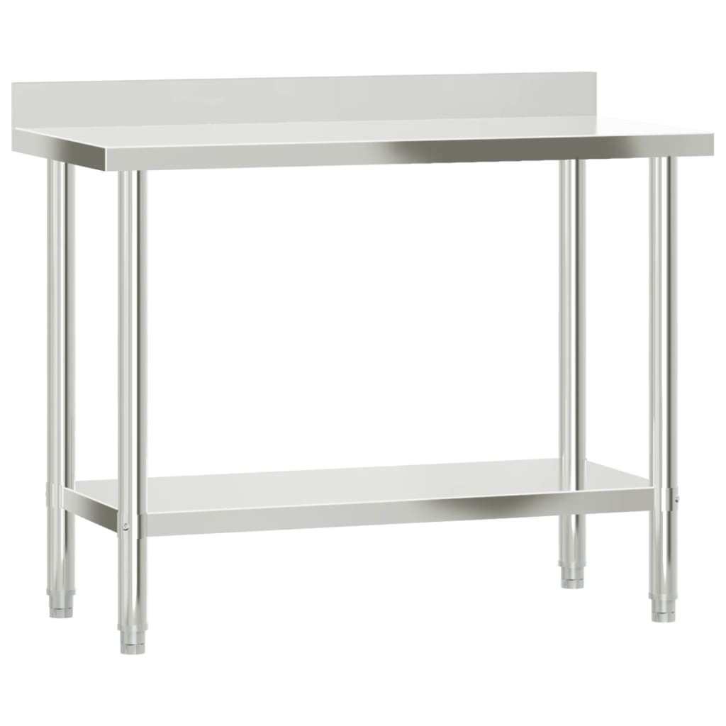 Kuhinjski radni stol 110 x 55 x 93 cm od nehrđajućeg čelika