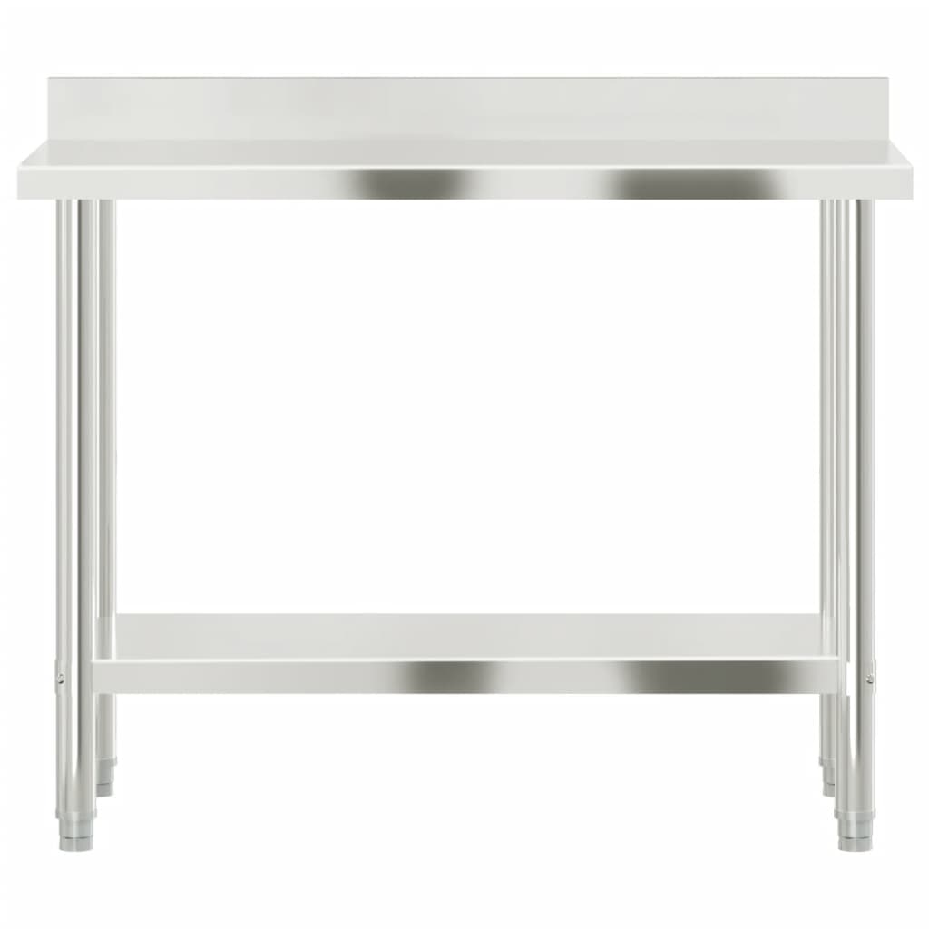 Kuhinjski radni stol 110 x 55 x 93 cm od nehrđajućeg čelika