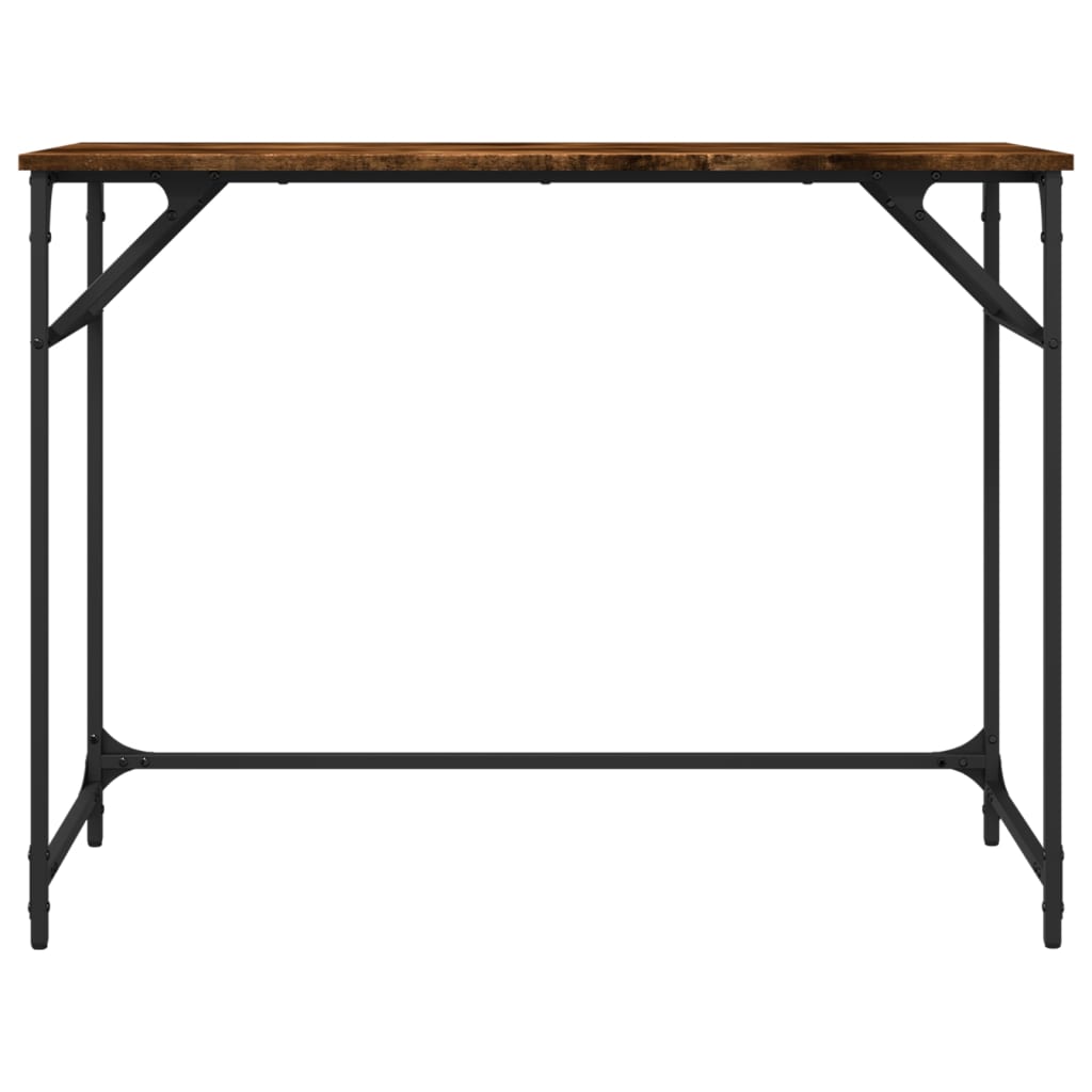 Radni stol boja hrasta 100x45x76 cm konstruirano drvo i čelik