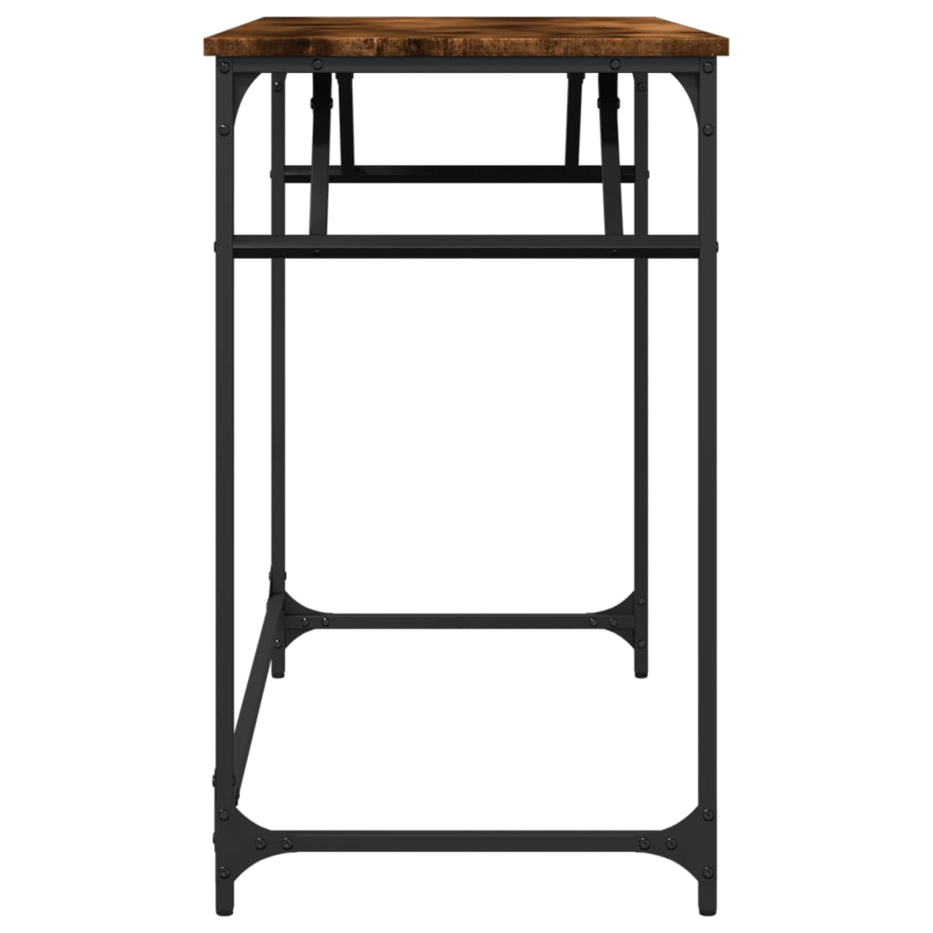 Radni stol boja hrasta 100x45x76 cm konstruirano drvo i čelik