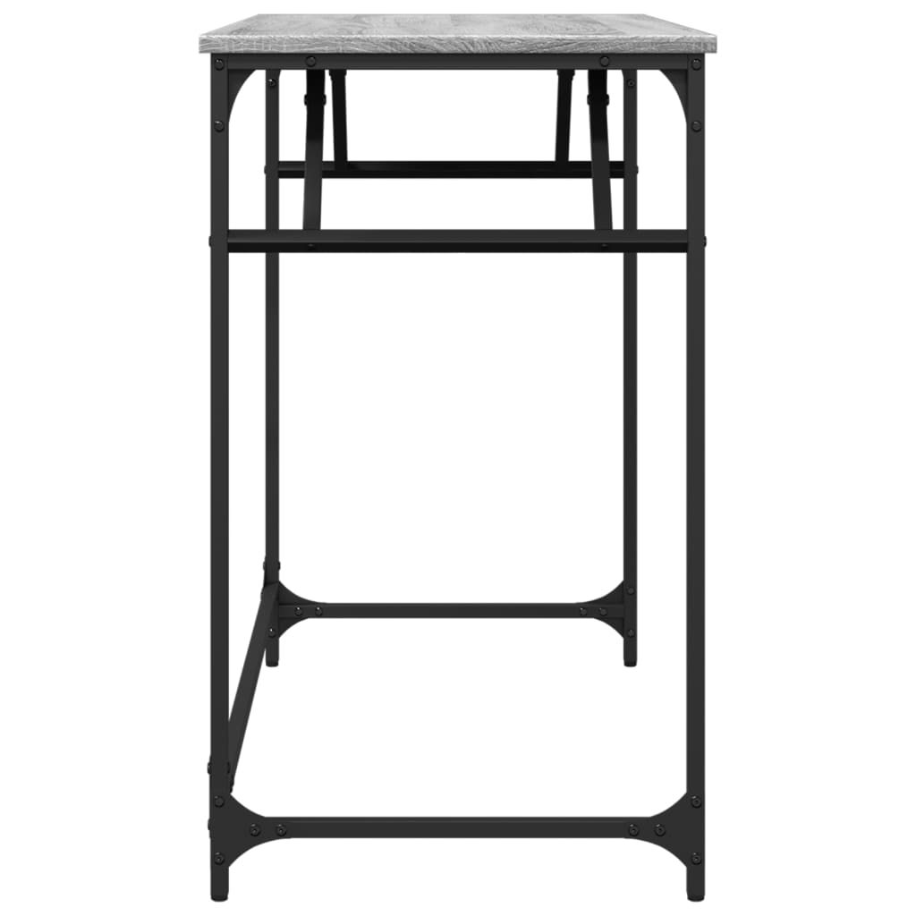 Radni stol boja hrasta 100x45x76 cm konstruirano drvo i čelik