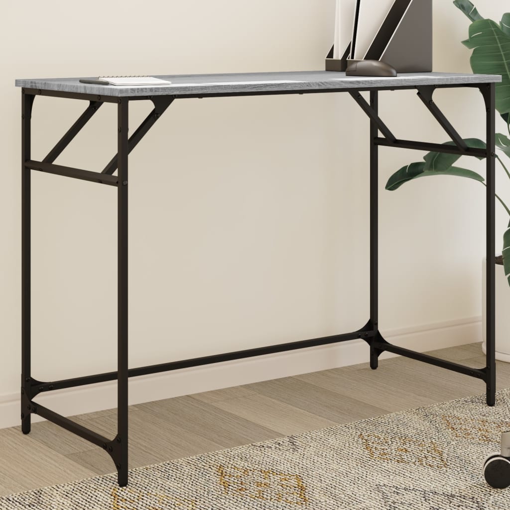 Radni stol boja hrasta 100x45x76 cm konstruirano drvo i čelik
