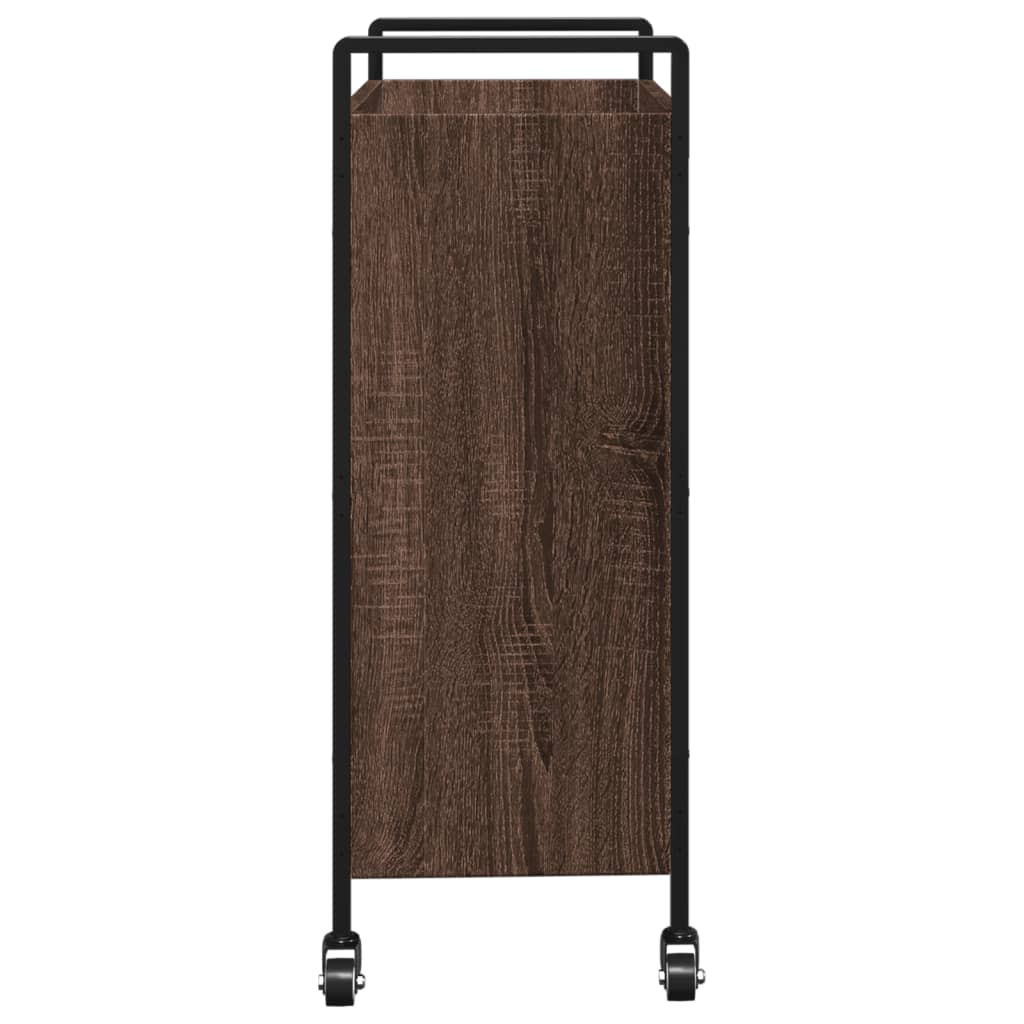 Kuhinjska kolica boja hrasta 70 x 30 x 82 cm konstruirano drvo