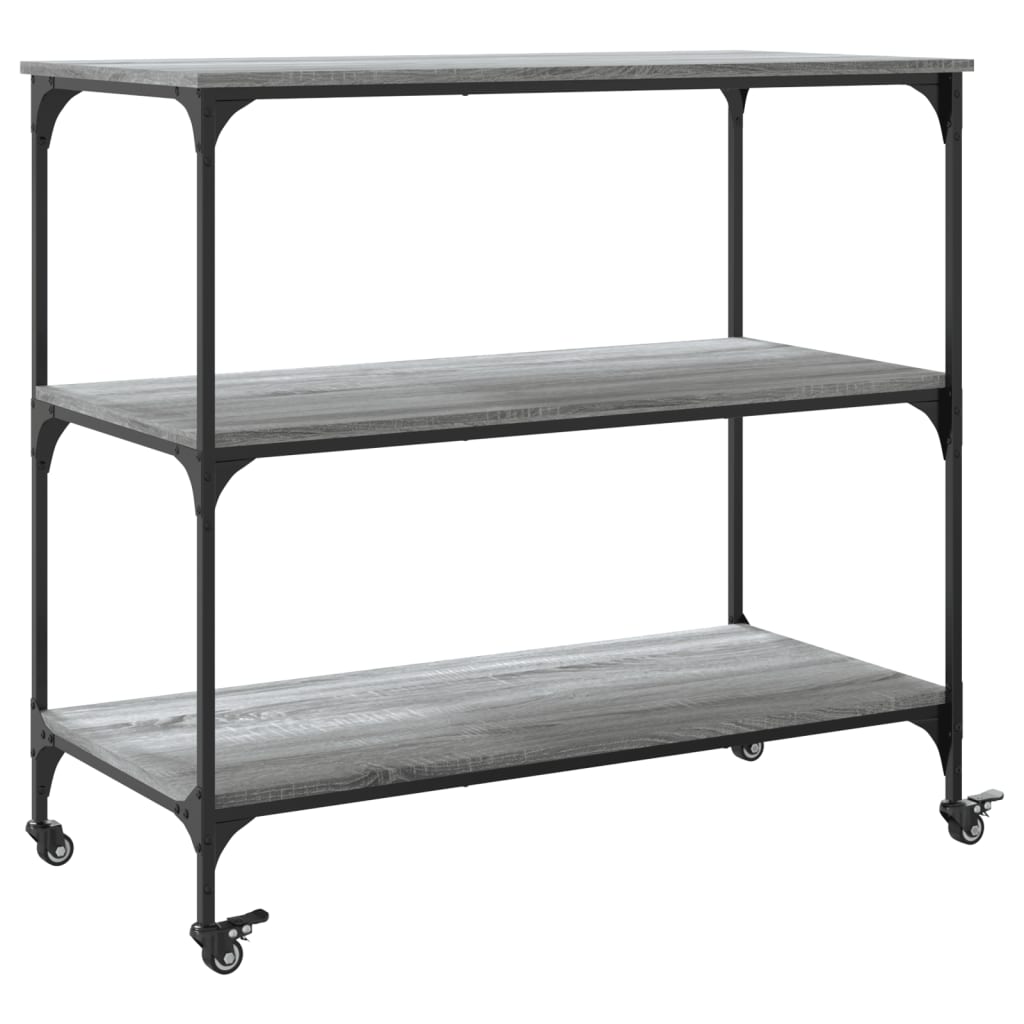 Kuhinjska kolica boja hrasta 102 x 50 x 95 cm konstruirano drvo