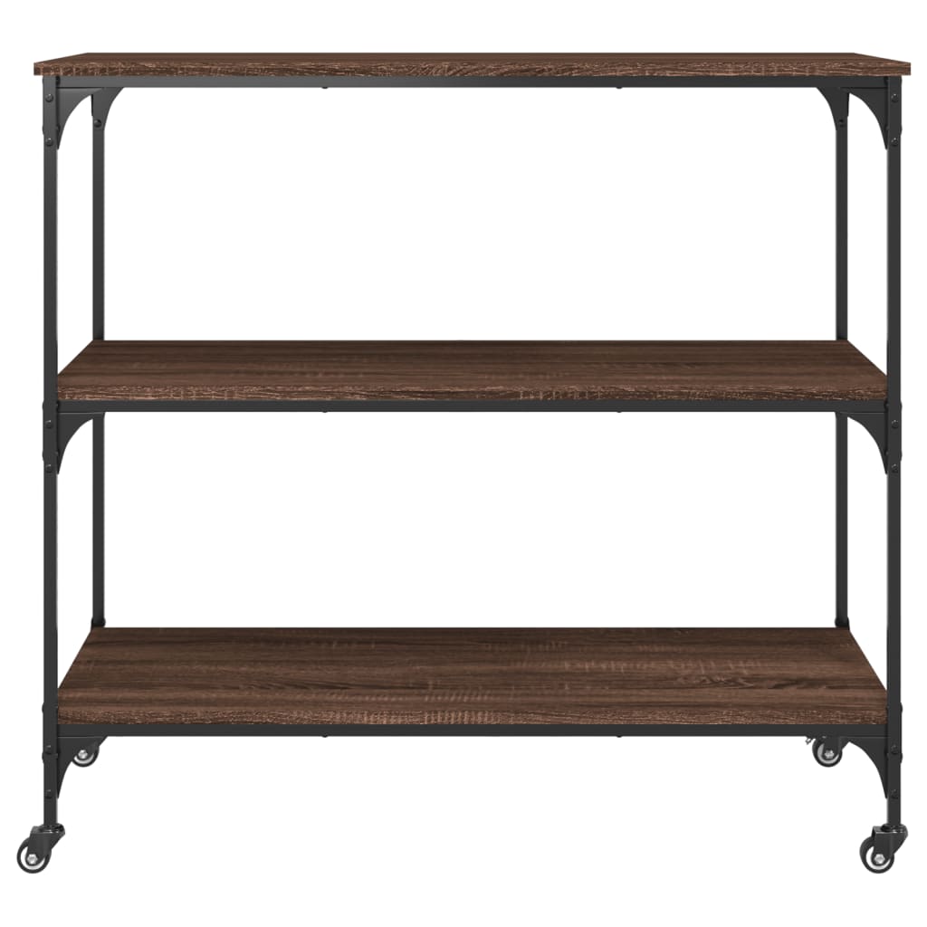 Kuhinjska kolica boja hrasta 102 x 50 x 95 cm konstruirano drvo