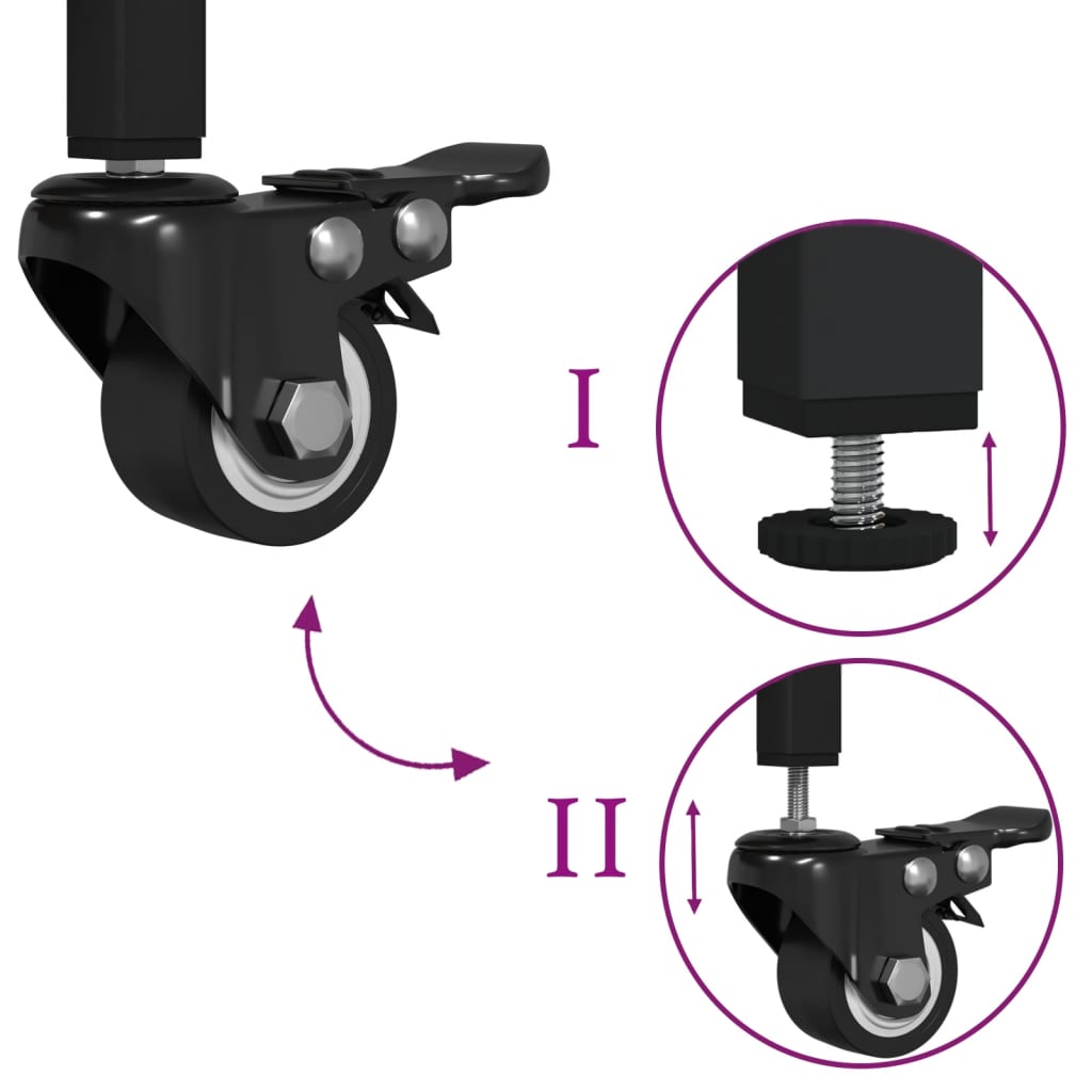 Kuhinjska kolica boja hrasta 81,5x41x92,5 cm konstruirano drvo