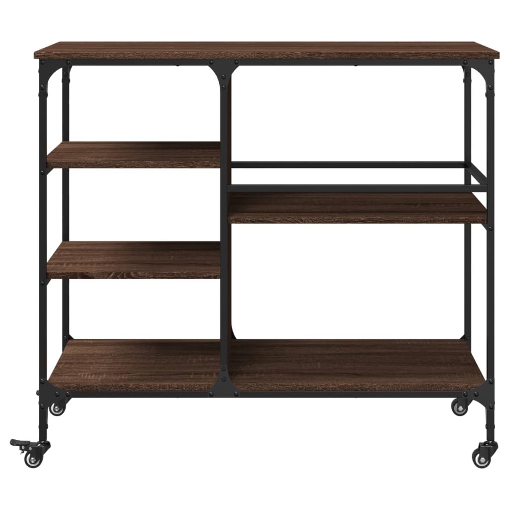 Kuhinjska kolica boja hrasta 100x45x89,5 cm konstruirano drvo