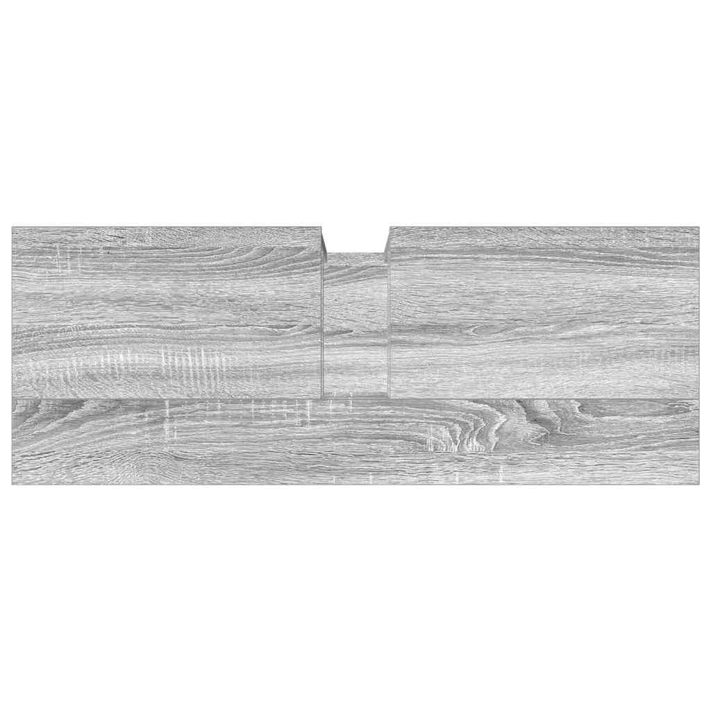 Ormarić za umivaonik siva boja hrasta 80 x 30 x 60 cm drveni