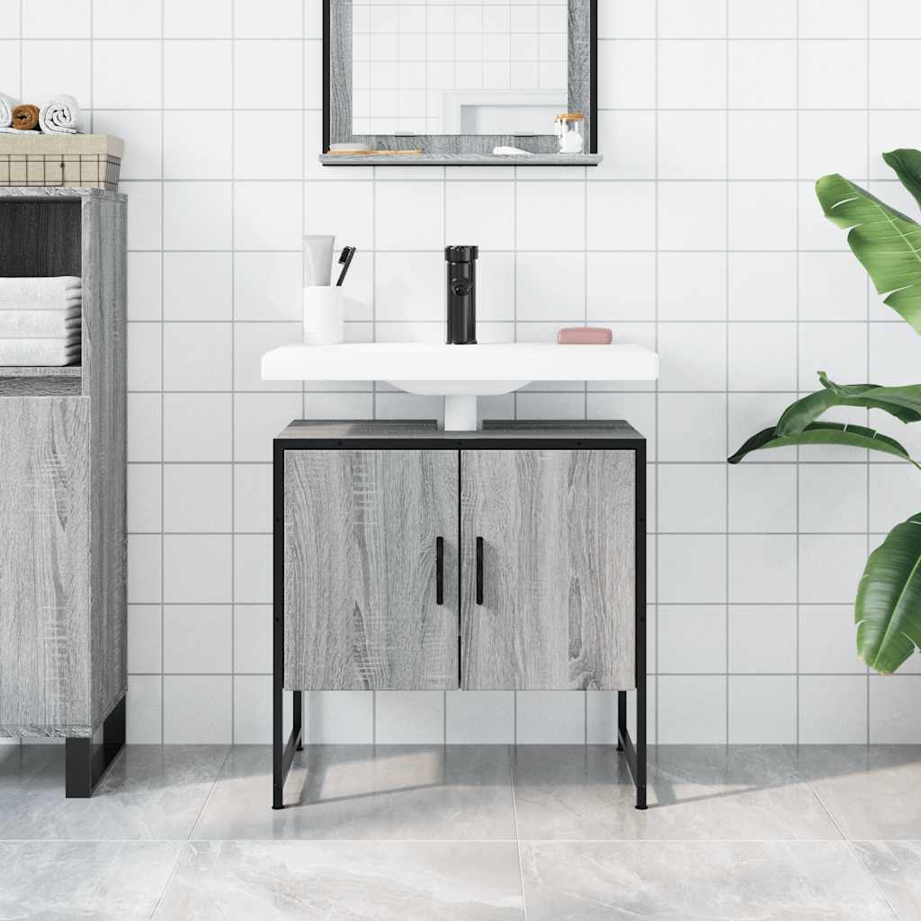 Ormarić za umivaonik boja hrasta 60x33x60 cm konstruirano drvo